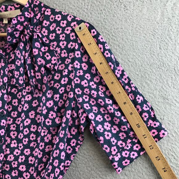 Katharine Kidd Women Dress Purple Mini Floral‎ Puffed size 4 - Picture 8 of 12